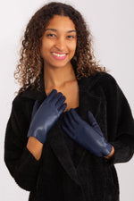 AT Mixed-Material Touch Gloves navy blue