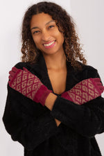 AT Touchscreen Smooth Winter Gloves with Removable Lining red