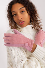 AT Insulated Geometric Gloves pink