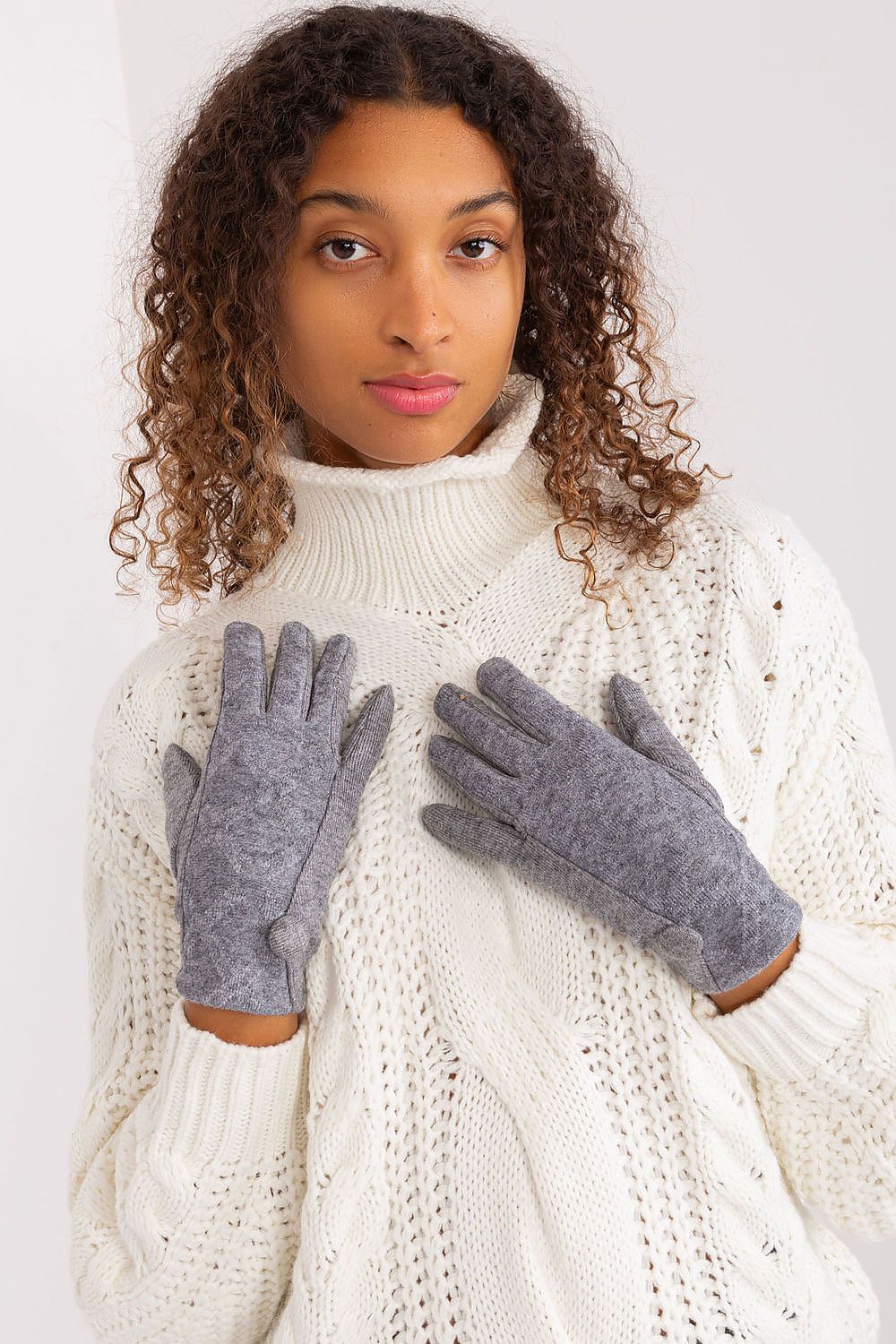AT Insulated Geometric Gloves grey