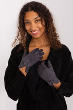 AT Bow-Strapped Insulated Gloves grey 2
