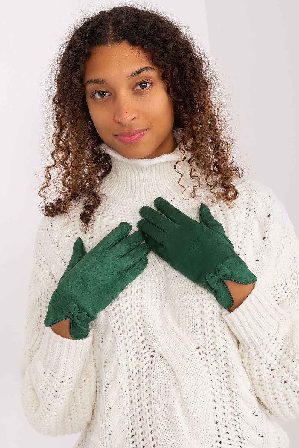 AT Bow-Strapped Insulated Gloves green
