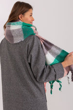 AT Long Colourful Plaid Shawl Scarf