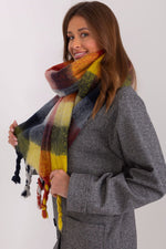 AT Long Colourful Plaid Shawl Scarf