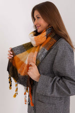 AT Long Colourful Plaid Shawl Scarf