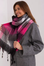 AT Long Colourful Plaid Shawl Scarf