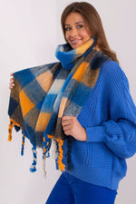 AT Long Colourful Plaid Shawl Scarf