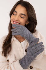 AT Patterned Insulated Touch Gloves grey