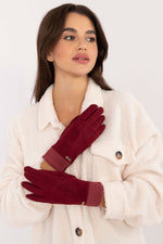 AT Ribbed Warmth Gloves red
