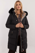 Factory Price Quilted Winter Coat black