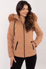Factory Price Short Quilted Coat Jacket brown