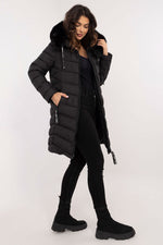 Factory Price Fur Hooded Quilted Coat
