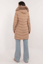 Factory Price Fur Hooded Quilted Coat