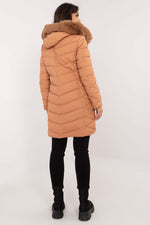 Factory Price Fur Hooded Quilted Coat