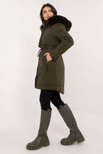 Factory Price Fur Hooded Quilted Coat