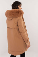 Factory Price Fur Hooded Quilted Coat