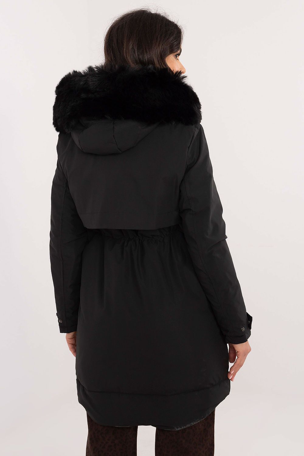 Factory Price Fur Hooded Quilted Coat
