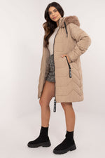 Factory Price Fur Collar Long Parker Coat