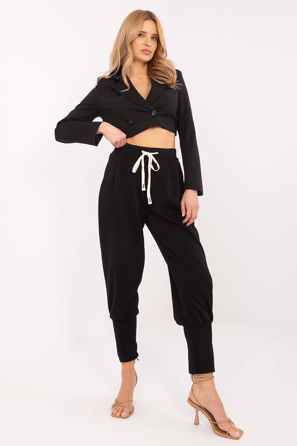 Tracksuit trousers Italy Moda black one-size-fits-all