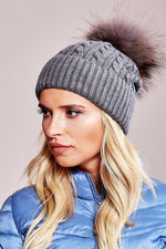 AT Fluffy Pompom Winter Cap