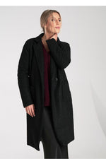 Figl Belted Wrap Midi Coat Black black one-size-fits-all