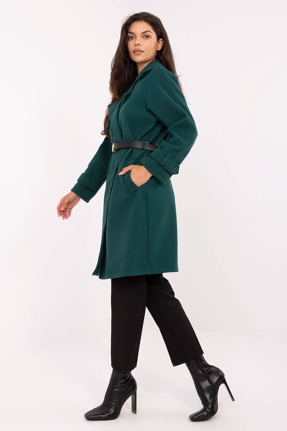 Rue Paris Long Belted Coat