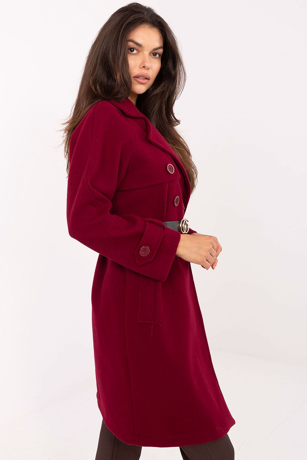Rue Paris Long Belted Coat