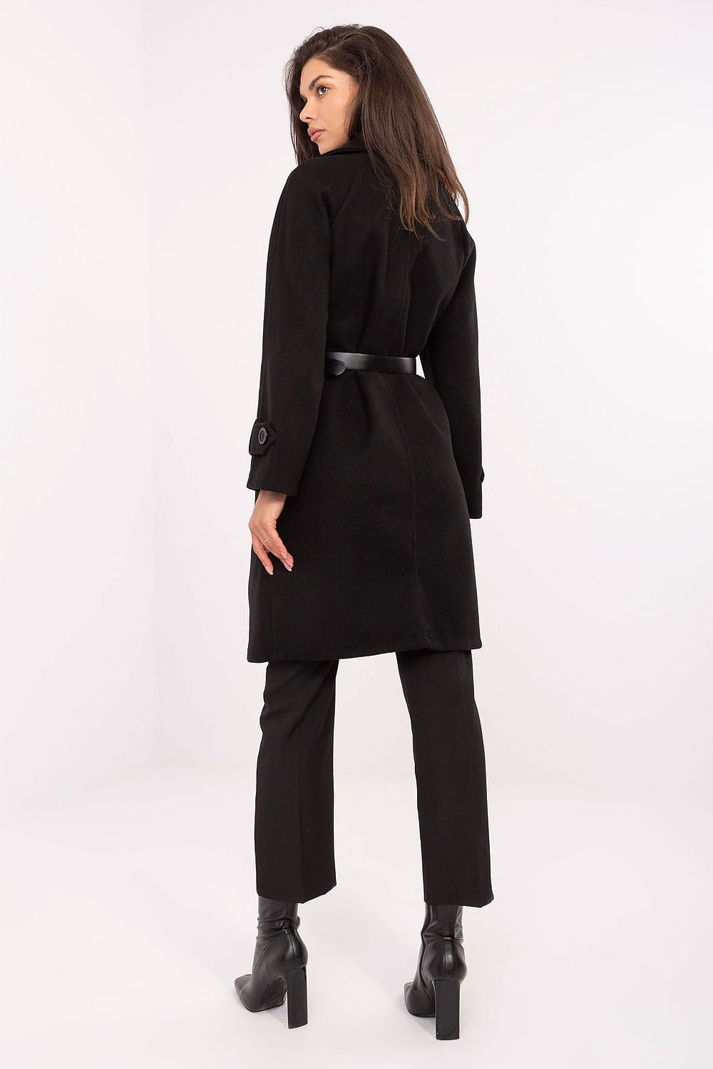 Rue Paris Long Belted Coat