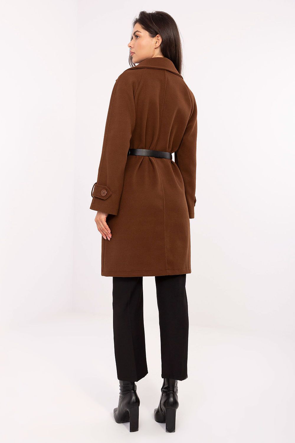 Rue Paris Long Belted Coat