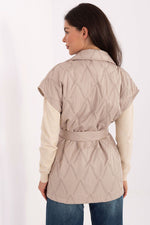 Rue Paris Quilted Buttoned Gilet Vest