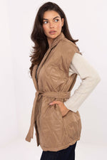 Rue Paris Quilted Buttoned Gilet Vest