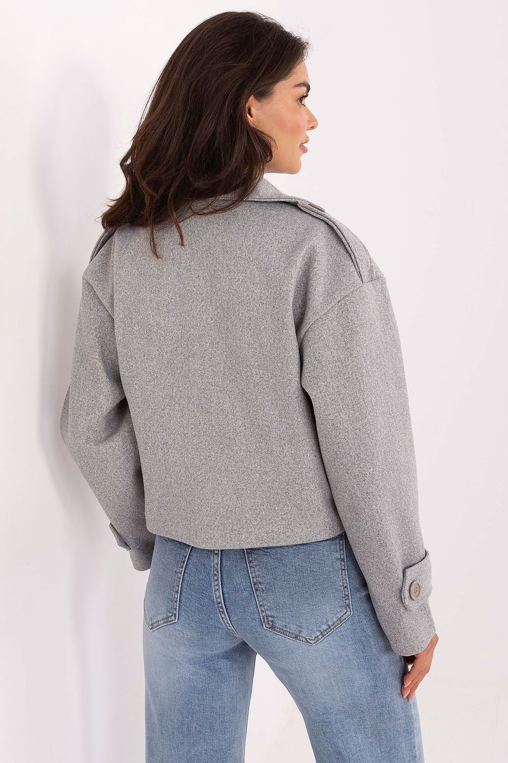 Rue Paris Short Eco-Leather Trench Coat