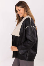 Factory Price Faux Fur Lapel Jacket