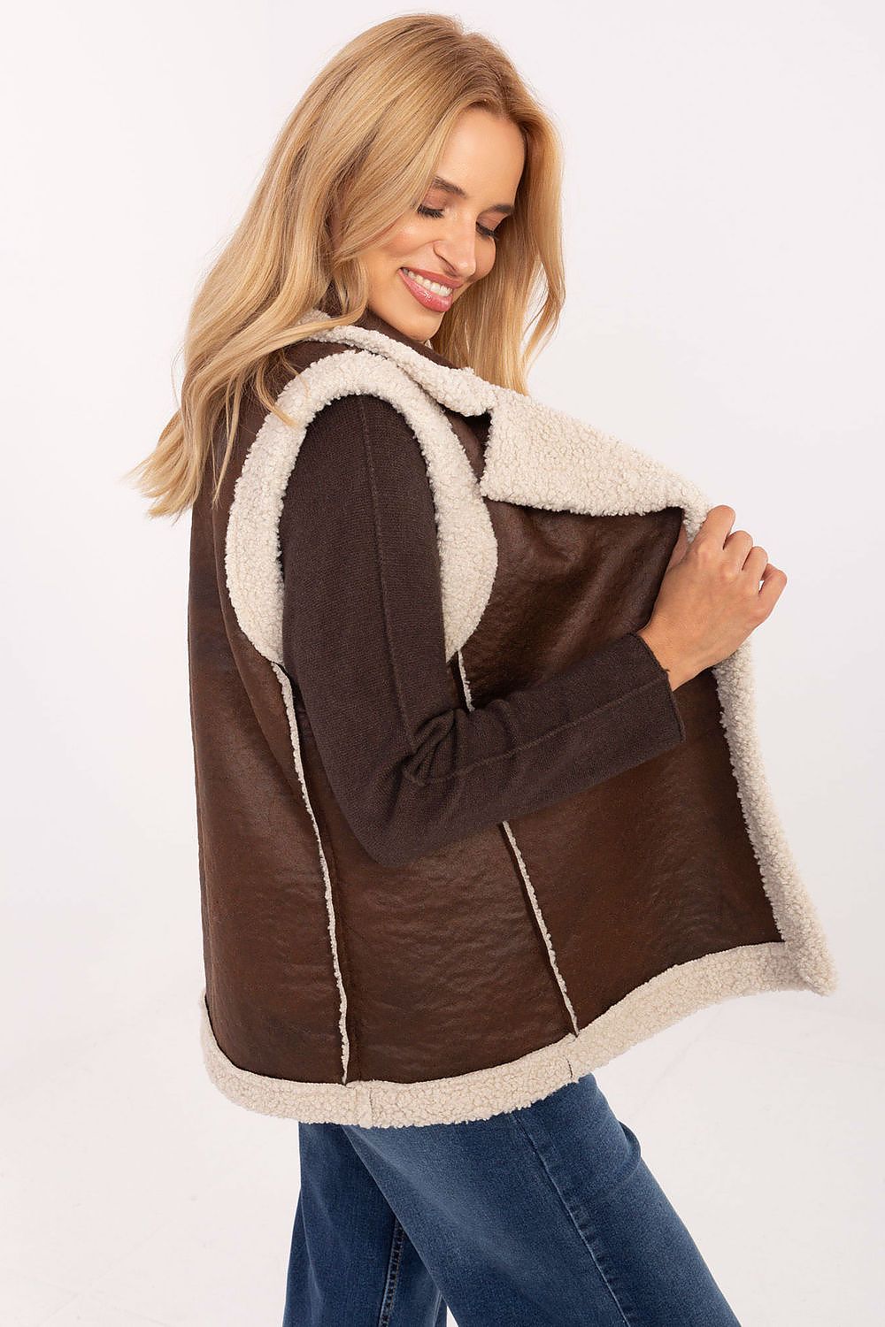Factory Price Faux Fur Gilet Vest