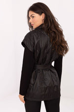 Rue Paris Quilted Buttoned Gilet Vest