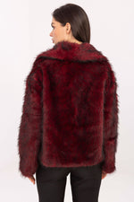 Rue Paris Faux Fur Lapel Jacket