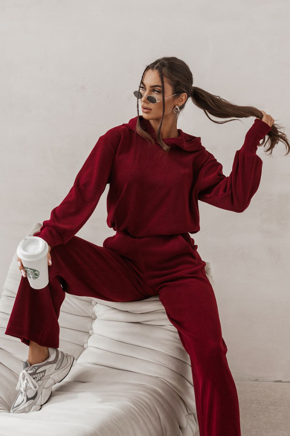 LaBalancia Hope Bordo Loungewear Set red