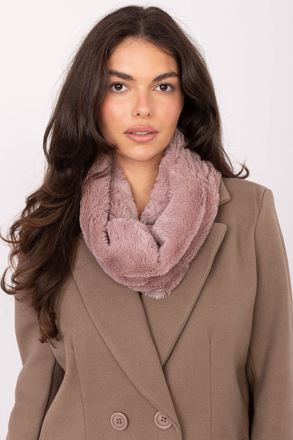AT Fluffy Infinity Scarf violet one-size-fits-all