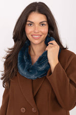 AT Fluffy Infinity Scarf green one-size-fits-all