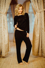 Kalimo Pangkor Two-Piece Pyjama Set black