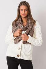 AT Metallic Thread Scarf beige one-size-fits-all