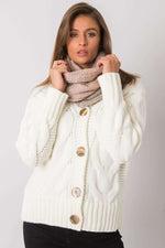 AT Metallic Thread Scarf pink one-size-fits-all