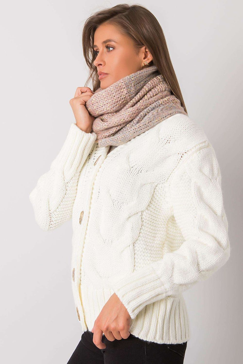 AT Metallic Thread Scarf