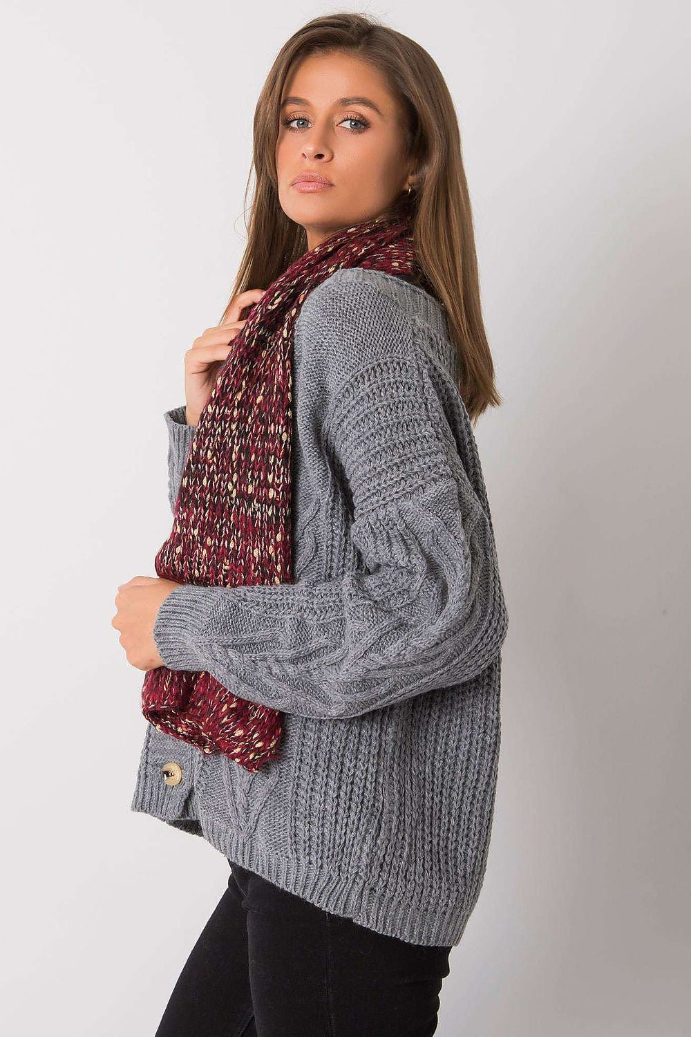 AT Metallic Thread Scarf