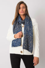 AT Metallic Thread Scarf blue one-size-fits-all