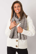 AT Metallic Thread Scarf grey one-size-fits-all