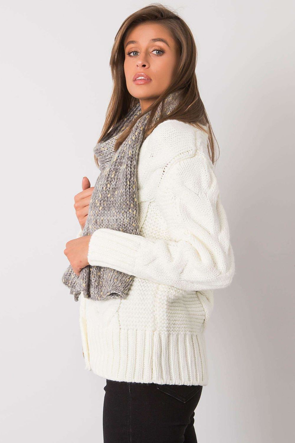 AT Metallic Thread Scarf