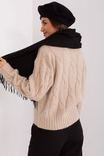 AT Warm Tassel Winter Shawl Scarf