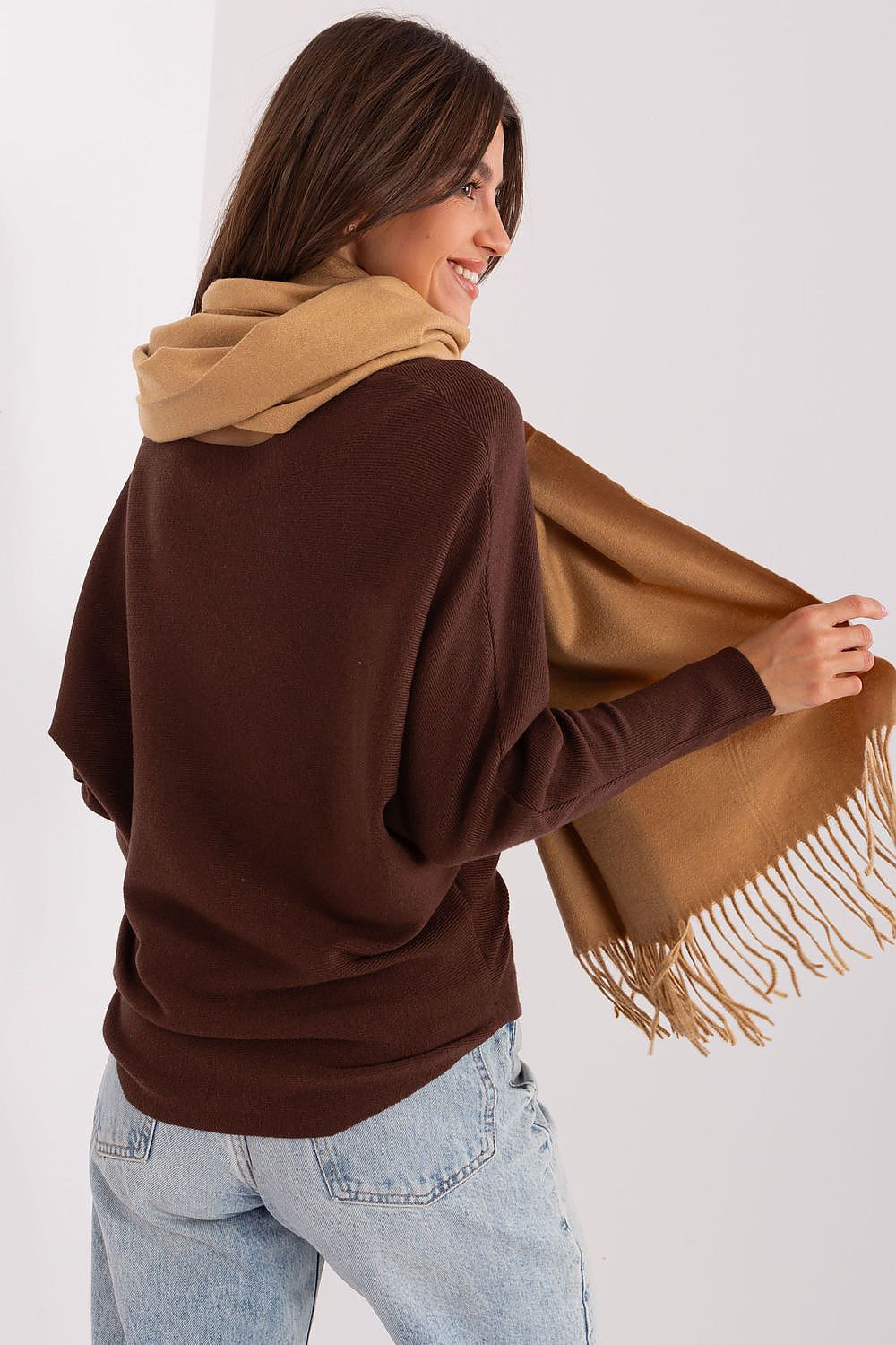 AT Warm Tassel Winter Shawl Scarf
