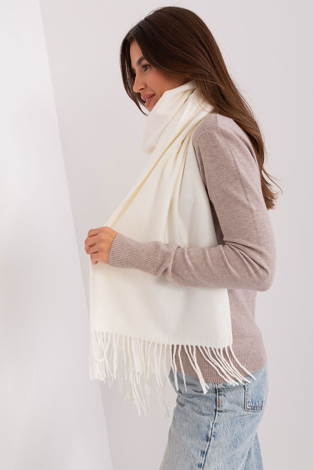 AT Warm Tassel Winter Shawl Scarf